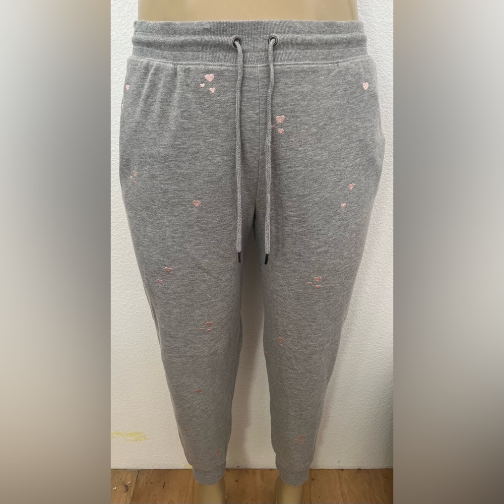 Honey Dew Pajama Pant Sweats Heart‎ Print Jogger Loungewear.